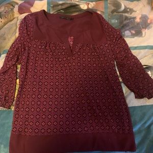 Merlot colored blouse size small